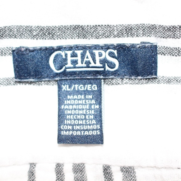 Chaps, Button down striped long sleeve shirt - Picture 5 of 7